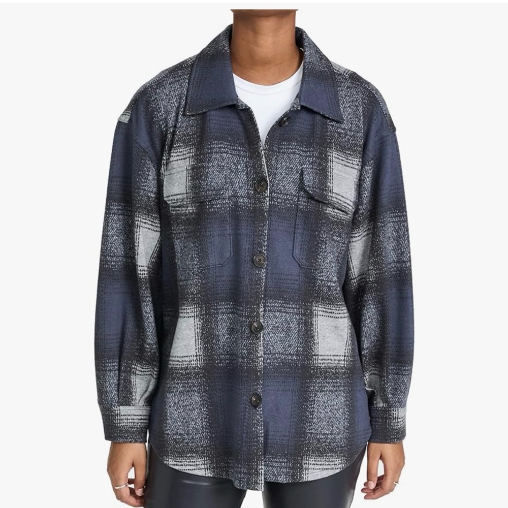 Z Supply Plaid fleece Shacket size medium